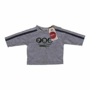 Faded Glory 0-3 months Boys sweatshirt Pine tree Gray Green NEW